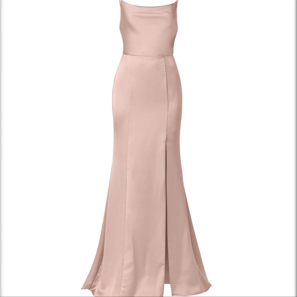 Amsale Chloe Dress in Rose Quartz Size 2